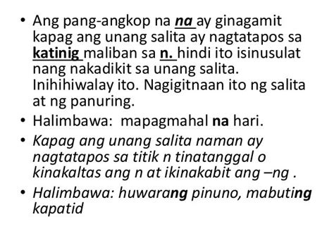 nag uugnay synonym|Tagalog/Pang.